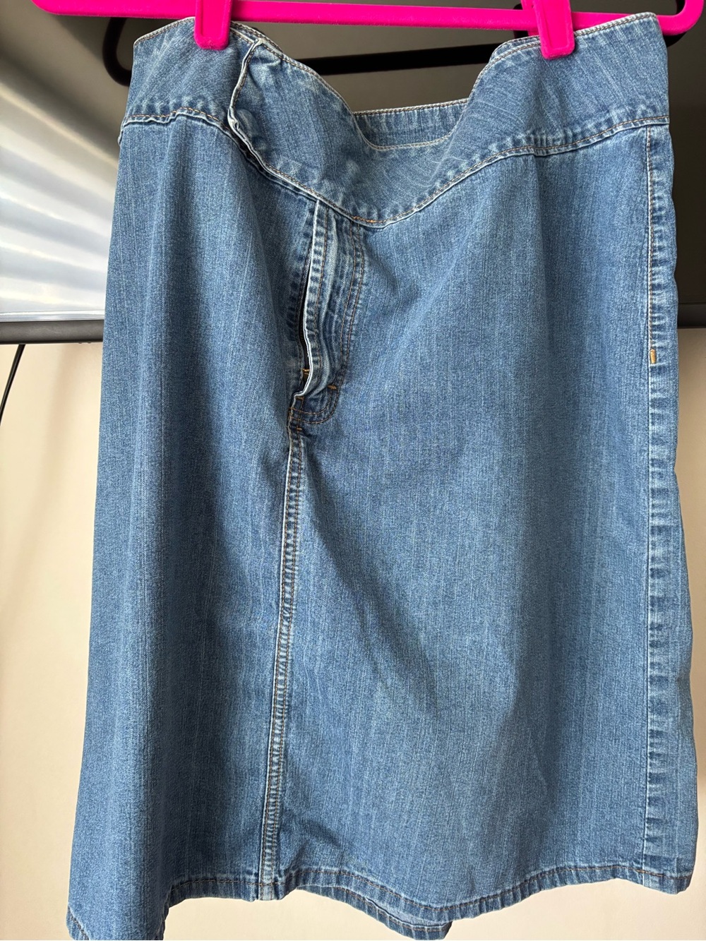Tommy Hilfiger Blue Denim skirt with Flag Logo